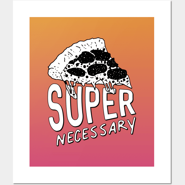 SUPER NECESSARY AND PIZZA (Masvidal) v1 Wall Art by Teeworthy Designs